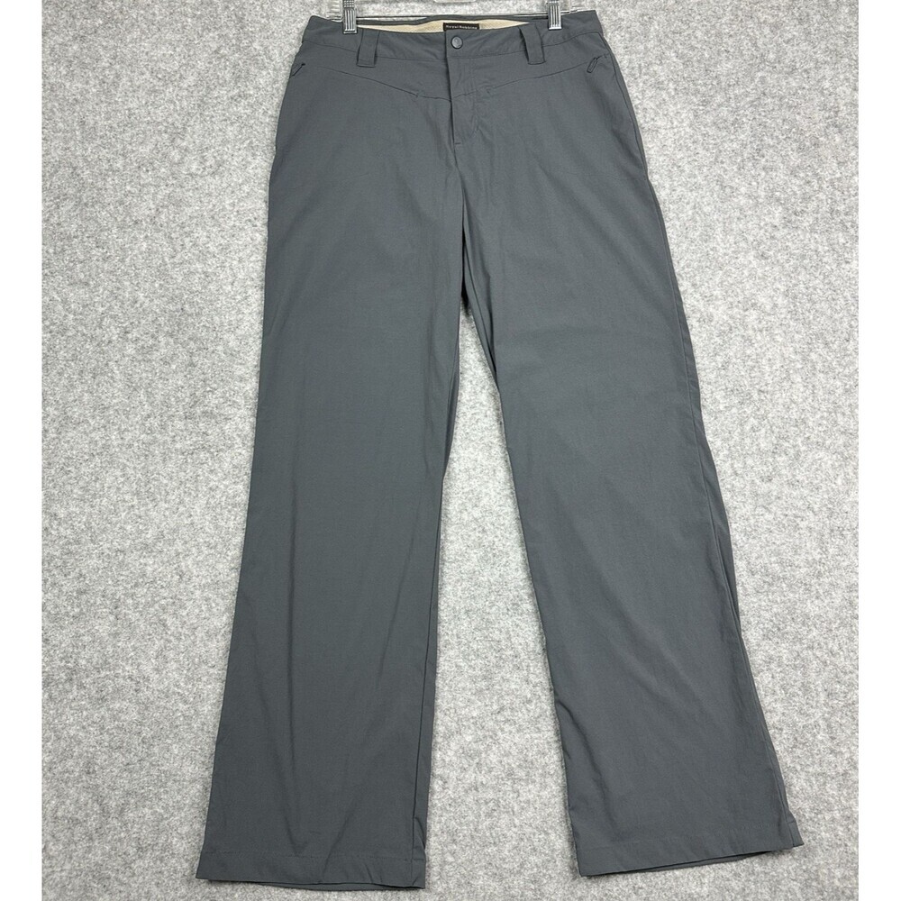 Royal Robbins Pants Women 8 Gray Straight Leg Nylon Blend Hiking Camping Pockets